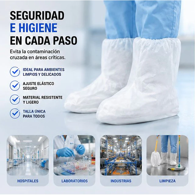 Cubre Botas Desechable 10 Unidades