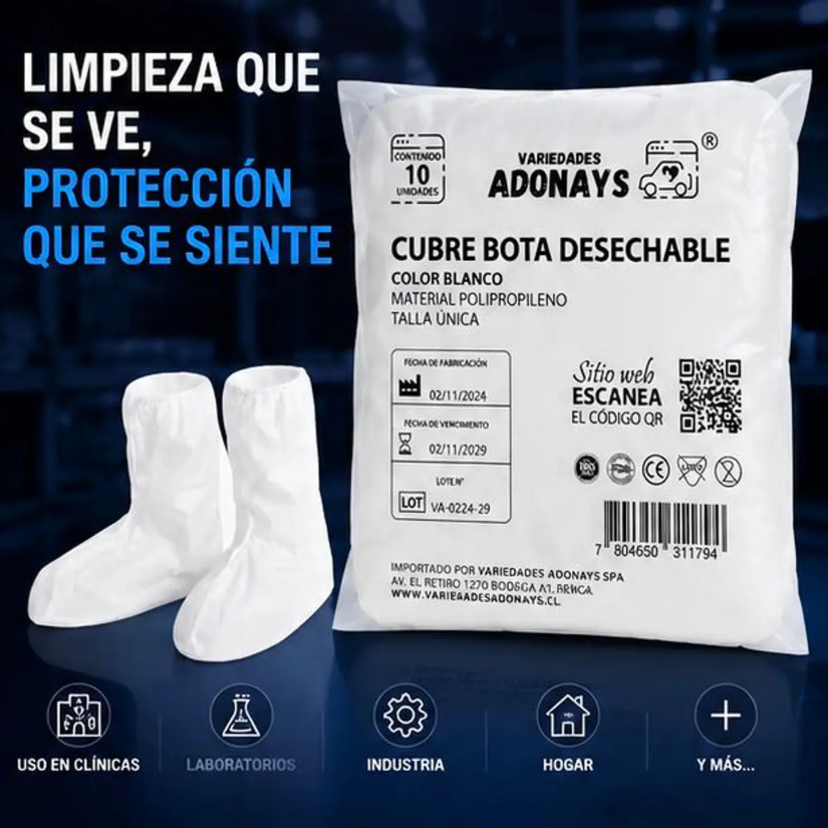 Cubre Botas Desechable 10 Unidades