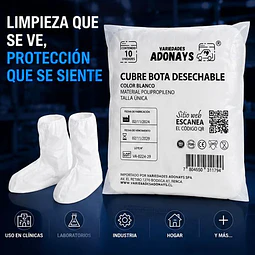 Cubre Botas Desechable 10 Unidades