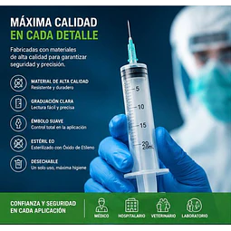 Jeringa 20ml Luer Slip 21G x 1 1/2 Desechable - Jumala 
