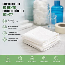Gasa No Tejida No Esteril 5x5 Jumala 200 Unidades 