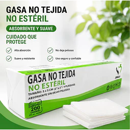 Gasa No Tejida No Esteril 5x5 Jumala 200 Unidades 