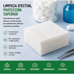 Gasa No Tejida No Esteril 7.5x7.5 Jumala 200 Unidades 