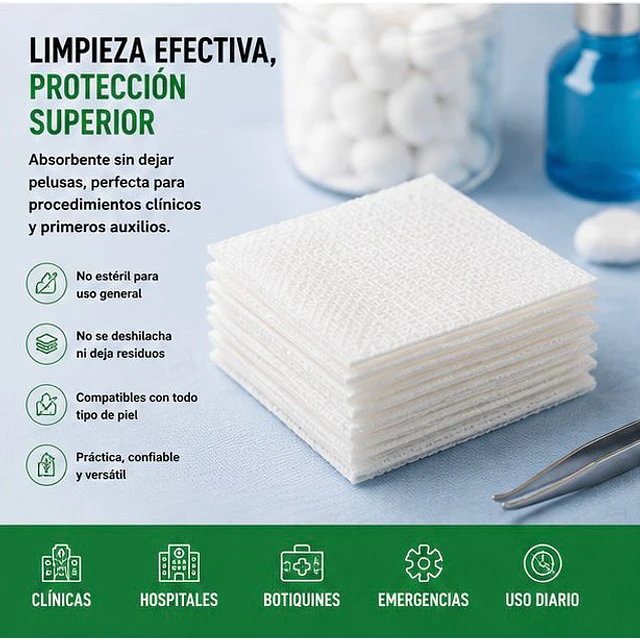 Gasa No Tejida No Esteril 7.5x7.5 Jumala 200 Unidades 