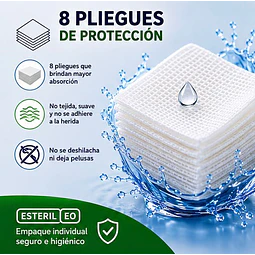 Gasa Algodón Estéril Jumala 10x10 Caja 50 Unidades 