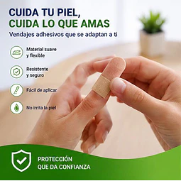 Parche Curita a Prueba de Agua Jumala 100 Unidades