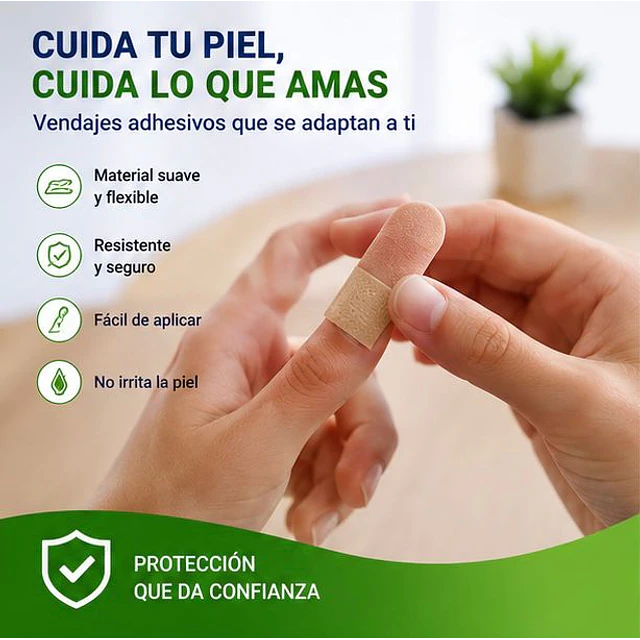 Parche Curita a Prueba de Agua Jumala 100 Unidades