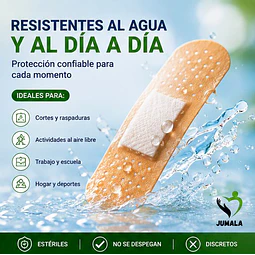 Parche Curita a Prueba de Agua Jumala 100 Unidades