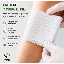Apósito De Gasa Estéril Jumala 20x25 No Tejida 10 Unidades