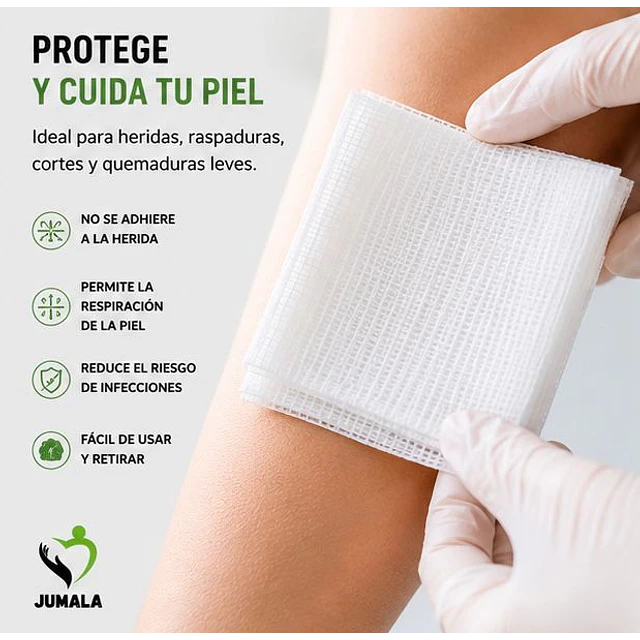 Apósito De Gasa Estéril Jumala 20x25 No Tejida 10 Unidades