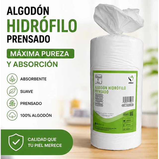 Algodón  Hidrófilo 1kg Prensado Jumala 