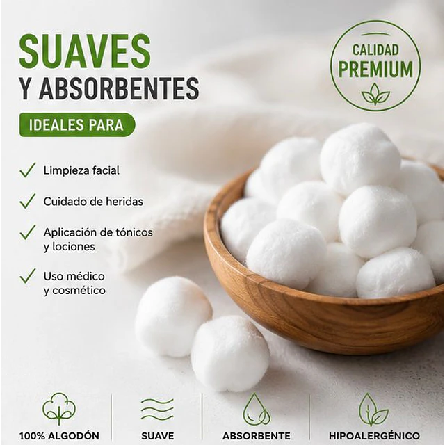 Torulas de Algodón Jumala de 1 Gr. 