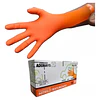 Guantes Nitrilo Texturizado Naranjo Profesional 50 Uni 8,0gr