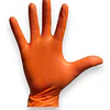 Guantes Nitrilo Texturizado Naranjo Profesional 50 Uni 8,0gr