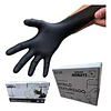 Guantes Nitrilo Texturizado Negro Profesional 50 Uni 8,0gr