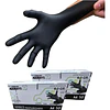 Guantes Nitrilo Texturizado Negro Profesional 50 Uni 8,0gr