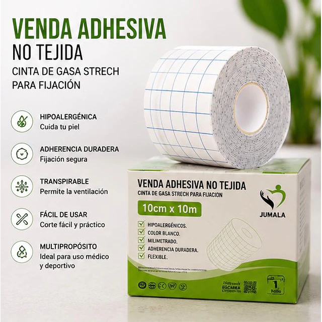 Venda Adhesiva Stretch Jumala 10cm X 10m