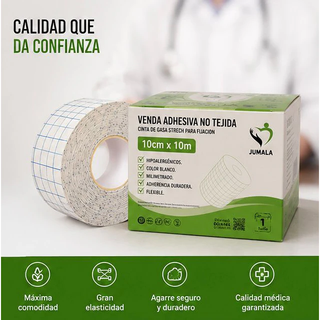 Venda Adhesiva Stretch Jumala 10cm X 10m