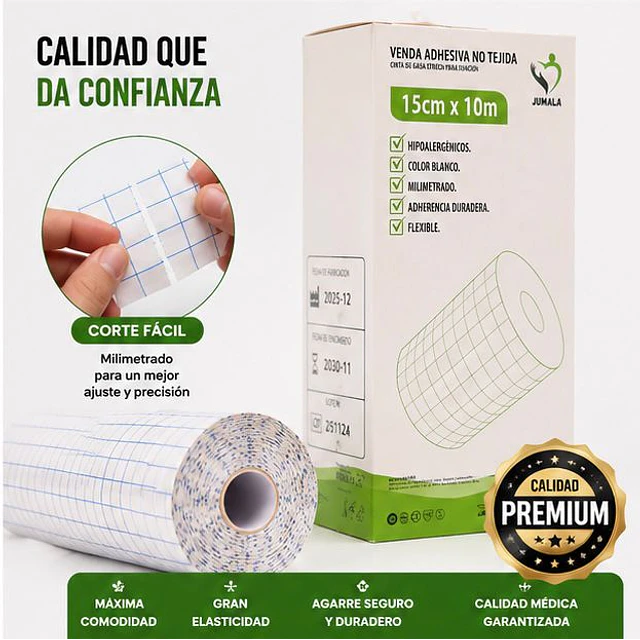 Venda Adhesiva Stretch Jumala 15cm X 10m