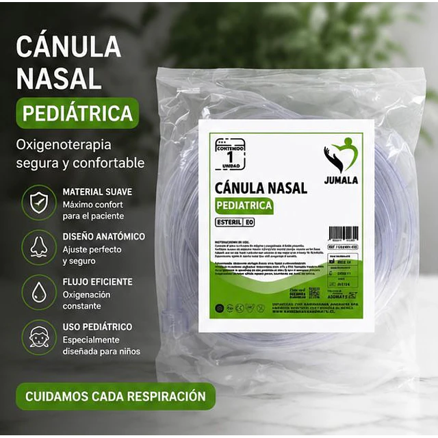 1 Unidad Canula Nasal De Oxigeno Pediatrica Jumala