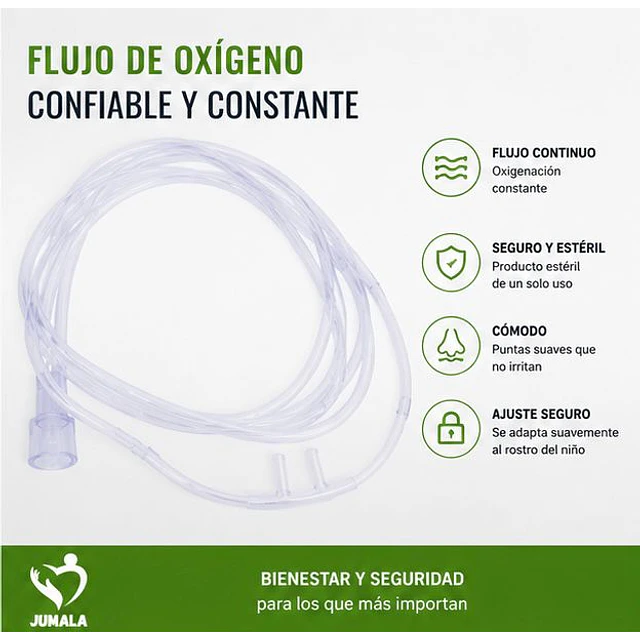 1 Unidad Canula Nasal De Oxigeno Pediatrica Jumala