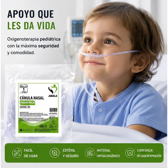 1 Unidad Canula Nasal De Oxigeno Pediatrica Jumala