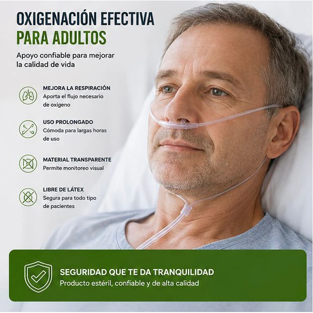 1 Unidad Canula Nasal De Oxigeno Adulto Jumala