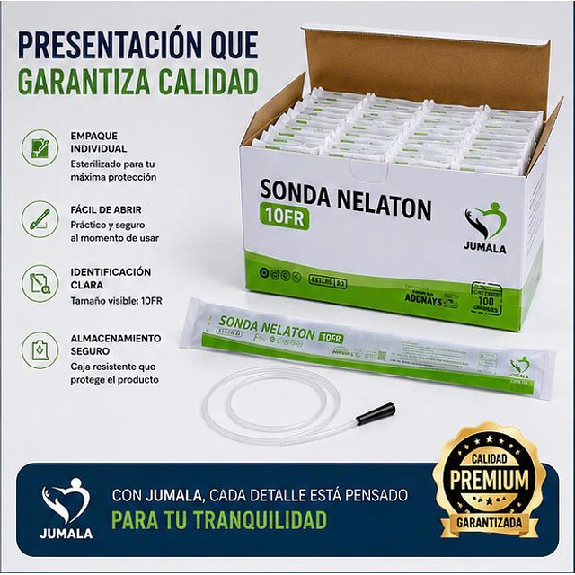 Sonda Nelaton FR10 Caja 100 Unidades - Jumala