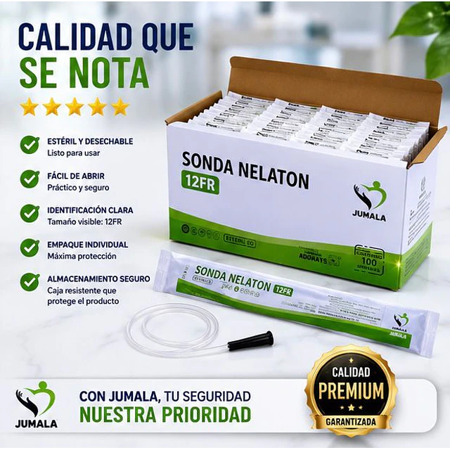 Sonda Nelaton FR12 Caja 100 Unidades - Jumala