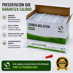 Sonda Nelaton FR16 Caja 100 Unidades - Jumala