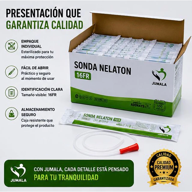 Sonda Nelaton FR16 Caja 100 Unidades - Jumala