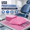 Campo de Trabajo, Servilleta, Pecheras color Rosado. (Empaque de 100 unidades)