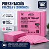 Campo de Trabajo, Servilleta, Pecheras color Rosado. (Empaque de 100 unidades)