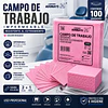 Campo de Trabajo, Servilleta, Pecheras color Rosado. (Empaque de 100 unidades)