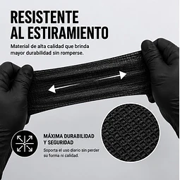 Campo de Trabajo, Servilleta, Pecheras color Negro. (Empaque de 100 unidades)