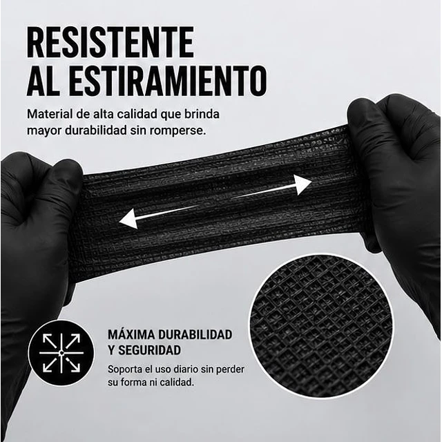Campo de Trabajo, Servilleta, Pecheras Color Negro (Empaque de 100 unidades)