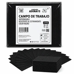 Campo de Trabajo, Servilleta, Pecheras color Negro. (Empaque de 100 unidades)
