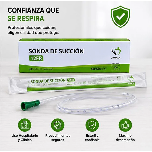 Sonda FR12 De Aspiración - Succión Caja 100 Unidades - Jumala 