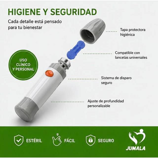 Lápiz Lancetero Jumala Universal Diabetes