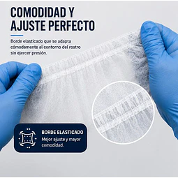 Balaclava / Esclavina Desechable Blanca 100 Unidades