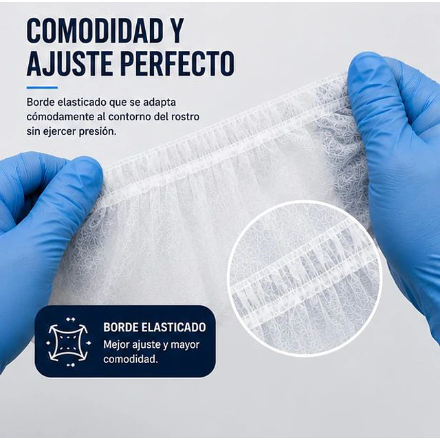 Balaclava / Esclavina Desechable Blanca 100 Unidades