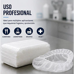 Balaclava / Esclavina Desechable Blanca 100 Unidades