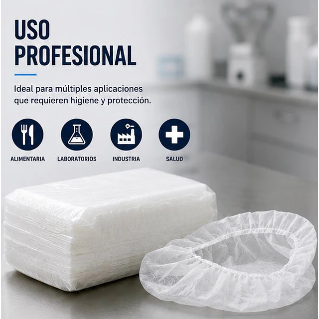 Balaclava / Esclavina Desechable Blanca 100 Unidades
