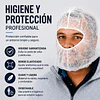 Balaclava / Esclavina Desechable Blanca 100 Unidades