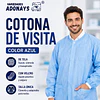 Cotona visita desechable Azul / Con velcro / 1 Unidad