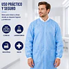 Cotona visita desechable Azul / Con velcro / 1 Unidad