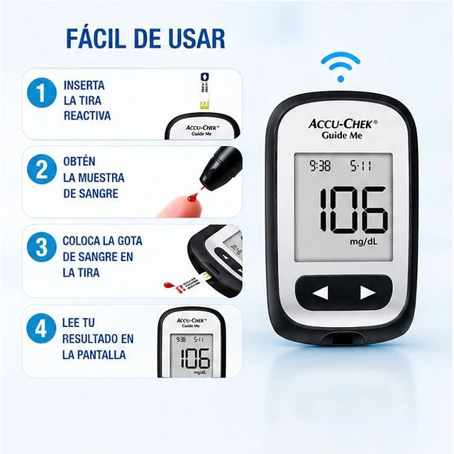 Glucometro - Medidor De Glucosa Accu-chek Guide Me 