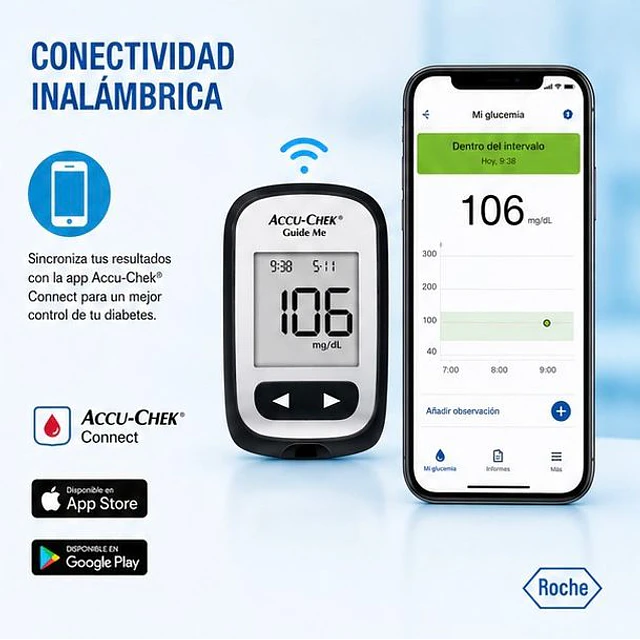 Glucometro - Medidor De Glucosa Accu-chek Guide Me 