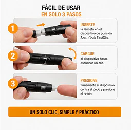 Lancetas Accu Chek Fastclix 100+2