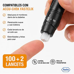 Lancetas Accu Chek Fastclix 100+2